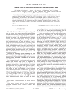 Positron scattering from atoms and molecules using a magnetized beam *