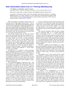 Note: Electrostatic beams from a 5 T Penning–Malmberg trap