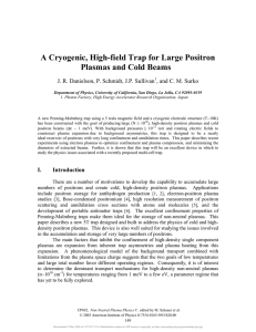 A Cryogenic, High-field Trap for Large Positron Plasmas and Cold Beams