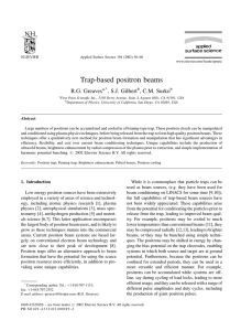 Trap-based positron beams R.G. Greaves , S.J. Gilbert , C.M. Surko