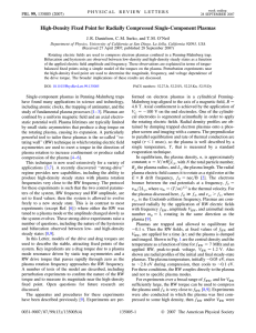 High-Density Fixed Point for Radially Compressed Single-Component Plasmas