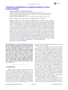 Theoretical considerations for mapping activation in human cardiac fibrillation Wouter-Jan Rappel