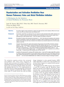 Repolarization and Activation Restitution Near