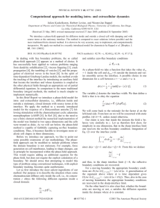 Computational approach for modeling intra- and extracellular dynamics