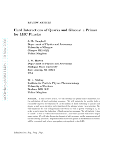 Hard Interactions of Quarks and Gluons: a Primer for LHC Physics