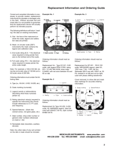 Replacement Information and Ordering Guide