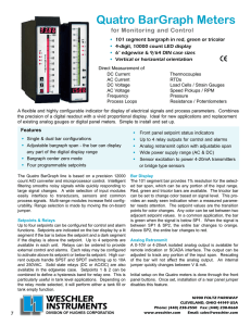 Quatro BarGraph Meters Monitoring and Control