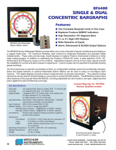 SINGLE &amp; DUAL CONCENTRIC BARGRAPHS BF6400 Features: