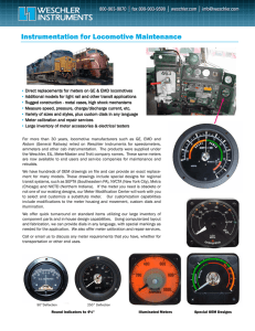 Instrumentation for Locomotive Maintenance