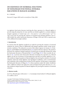 ON EXISTENCE OF EXTREMAL SOLUTIONS OF NONLINEAR FUNCTIONAL INTEGRAL