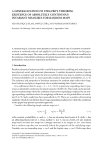 A GENERALIZATION OF STRAUBE’S THEOREM: EXISTENCE OF ABSOLUTELY CONTINUOUS