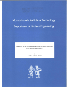 li THERMAL  HYDRAULICS  OF  CORE/CONCRETE  INTERACTION by