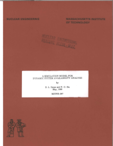 A by D. DYNAMIC  SYSTEM  AVAILABILITY  ANALYSIS
