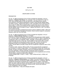 April 2006  69 Tex. B.J. 370 DISCIPLINARY ACTIONS