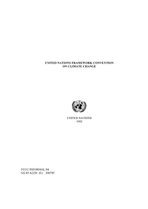 UNITED NATIONS 1992 FCCC/INFORMAL/84