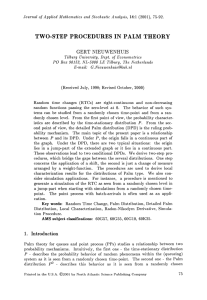 IN PALM TWO-STEP PROCEDURES THEORY