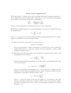 Physics 211B : Assignment #3