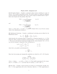 Physics 211B : Assignment #2