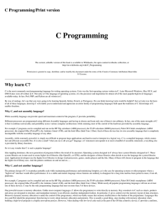 C Programming C Programming/Print version