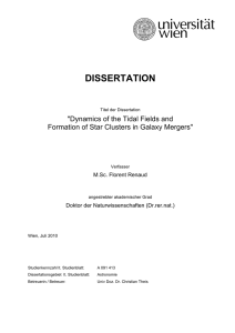 DISSERTATION &#34;Dynamics of the Tidal Fields and M.Sc. Florent Renaud