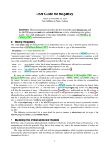 User Guide for mkgalaxy 0 Using mkgalaxy Summary