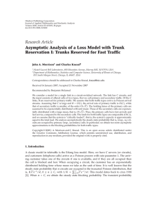 Hindawi Publishing Corporation Journal of Applied Mathematics and Stochastic Analysis