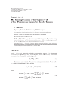 Hindawi Publishing Corporation Journal of Applied Mathematics and Stochastic Analysis