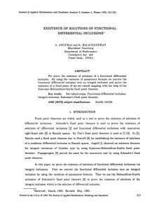 INCLUSIONS’ SOLUTIONS FUNCTIONAL DIFFEINTIAL