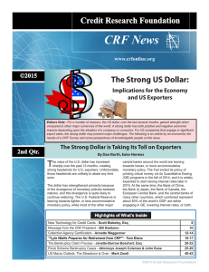 CRF News Credit Research Foundation The Strong US Dollar: ©2015