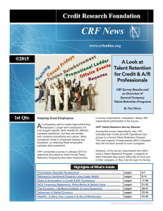 CRF News A Credit Research Foundation A Look at