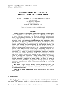 WITH ON MARKOVIAN TRAFFIC APPLICATIONS TO TES PROCESSES