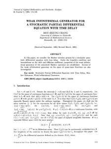 A PARTIAL DIFFERENTIAL TIME DELAY EQUATION