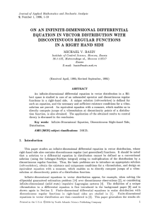 EQUATION AN DIFFERENTIAL IN