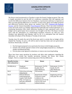 LEGISLATIVE UPDATE June 26, 2015