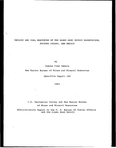 GEOLOGY  AND  COAL  RESOURCES  OF ... SOCORRO  COUNTY,  NEW  MEXICO