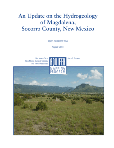 An Update on the Hydrogeology of Magdalena, Socorro County, New Mexico