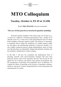 MTO Colloquium Tuesday, October 6, PZ 45 at 12:45h