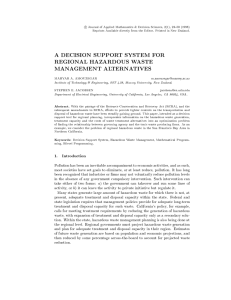 c Journal of Applied Mathematics &amp; Decision Sciences, 2(1), 23{50... Reprints Available directly from the Editor. Printed in New Zealand.