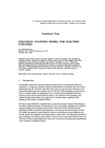 Note STAFFING ELECTRIC STRATEGIC