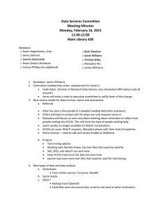Data Services Committee Meeting Minutes Monday, February 16, 2015 11:00-12:00