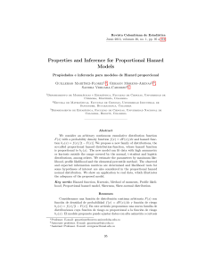 Properties and Inference for Proportional Hazard Models