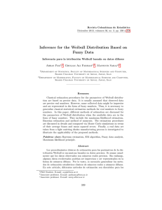 Inference for the Weibull Distribution Based on Fuzzy Data Abbas Pak