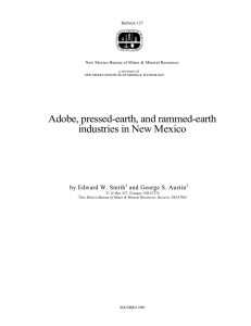 Adobe, pressed-earth, and rammed-earth industries in New Mexico by Edward W. Smith