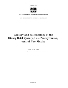 Geology and paleontology of the Kinney Brick Quarry, Late Pennsylvanian,