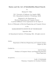 Smten and the Art of Satisfiability-Based Search Richard S. Uhler