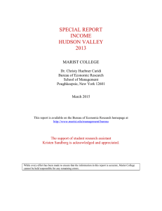 SPECIAL REPORT INCOME HUDSON VALLEY 2013