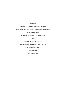 A THESIS SUBMITTED TO THE GRADUATE SCHOOL
