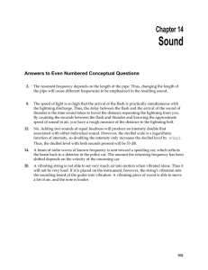 Sound  Chapter 14 Answers to Even Numbered Conceptual Questions