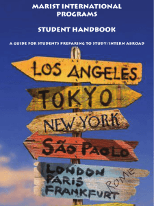 MARIST INTERNATIONAL PROGRAMS  STUDENT HANDBOOK