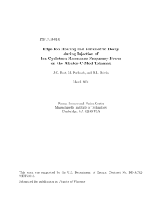 Edge Ion Heating and Parametric Decay during Injection of